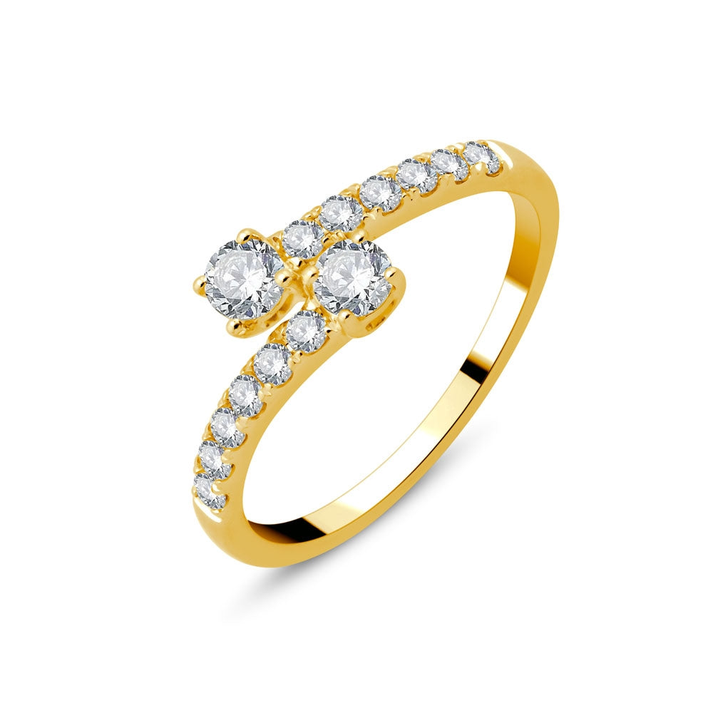 Toi et Moi diamant rond 0,5 carat