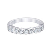 Demi Alliance Serti Clos Diamant 0,7ct