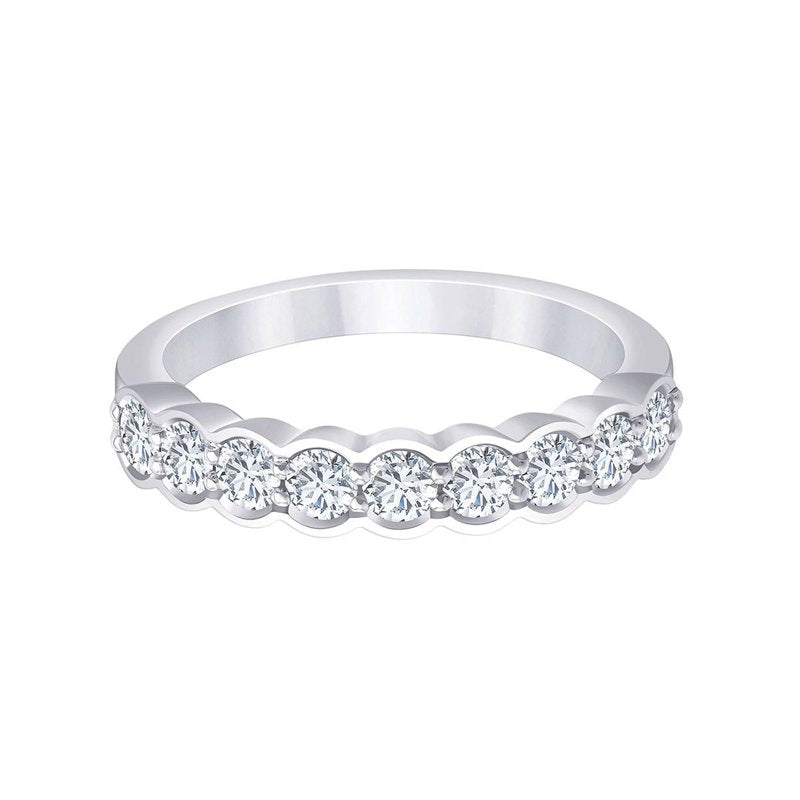 Demi Alliance Serti Clos Diamant 0,7ct
