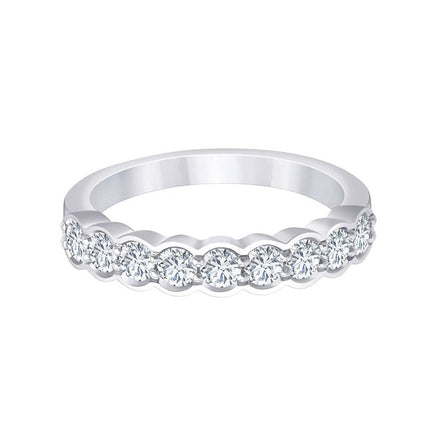 Demi Alliance Serti Clos Diamant 0,7ct