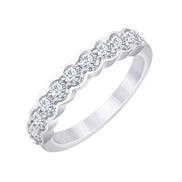 Demi Alliance Serti Clos Diamant 0,7ct