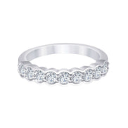 Demi Alliance Serti Clos Diamant 0,7ct