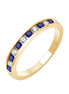 Demi-alliance saphir et diamants 0,18 carat