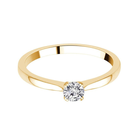 Solitaire Serti Clos Diamant 0,2ct I