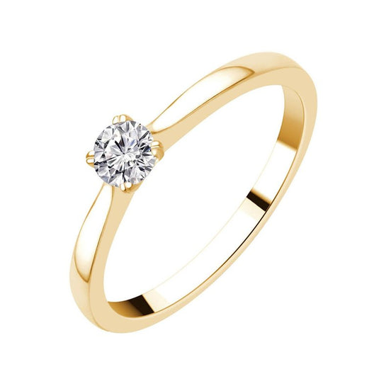 Solitaire Serti Clos Diamant 0,2ct I