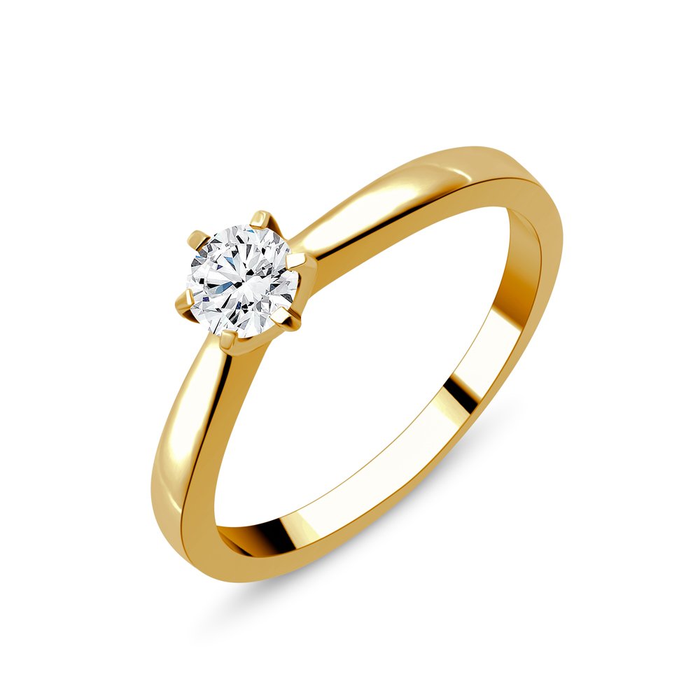 Solitaire Serti Clos Diamant 0,3ct III