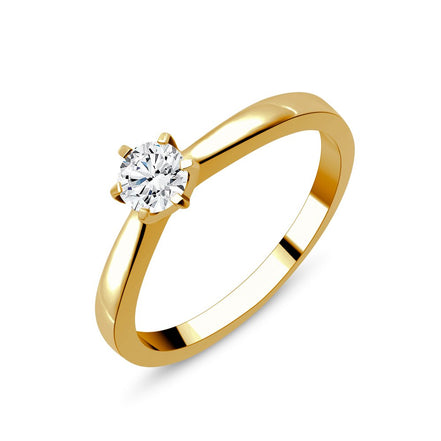 Solitaire Serti Clos Diamant 0,3ct III