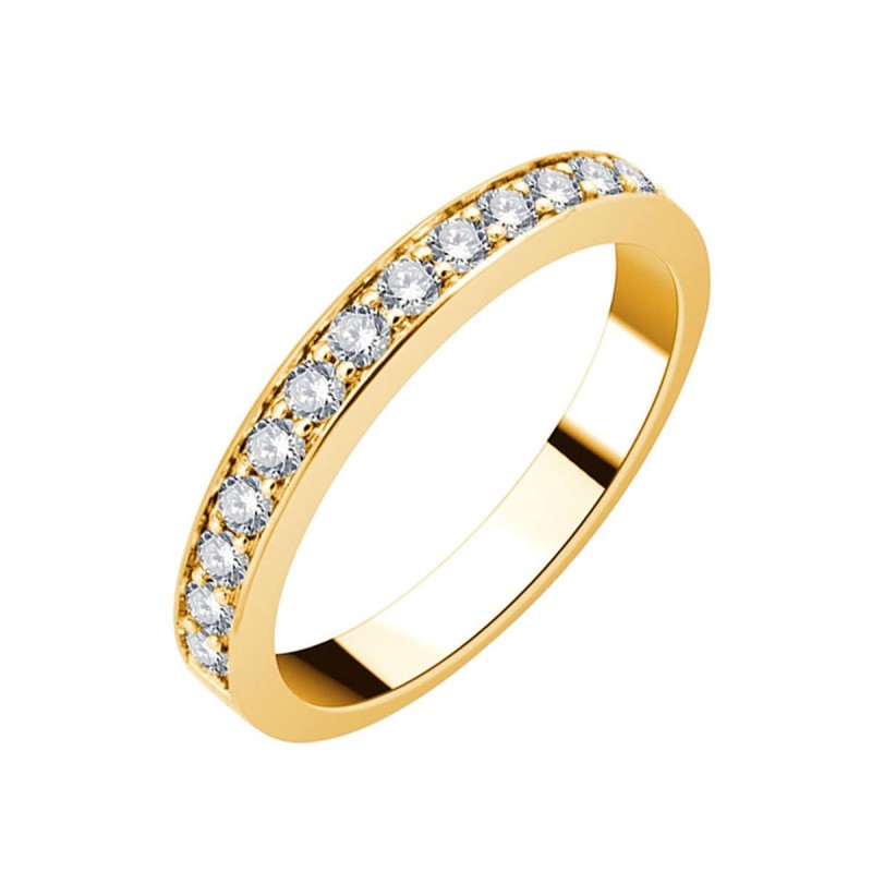 Evidence Demi Alliance Serti Clos Diamant 0,37ct I