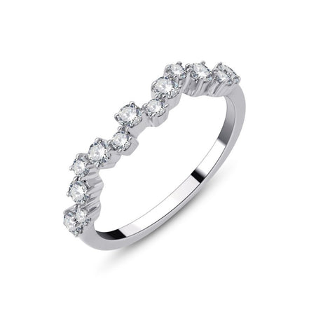 Alliance diamant rond 0,48 ct