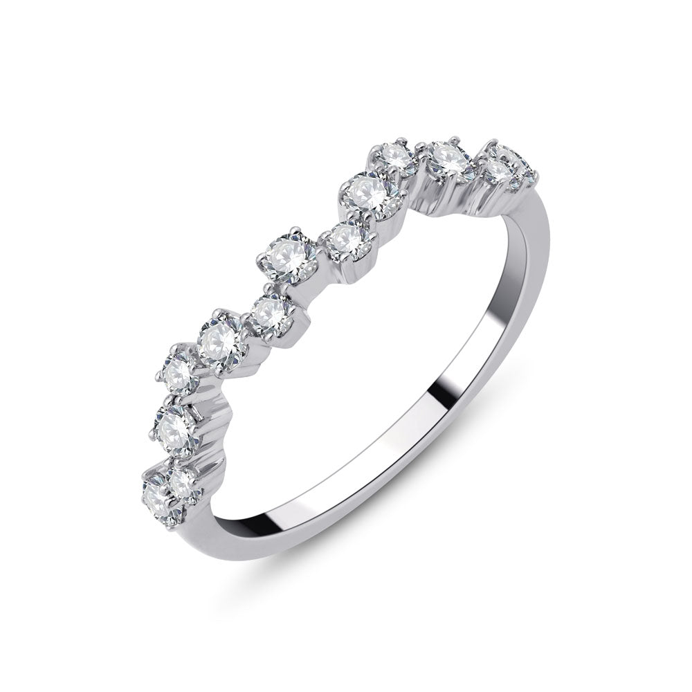 Alliance diamant rond 0,48 ct