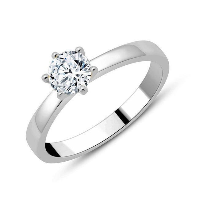 Solitaire Serti Clos Diamant 0,5ct