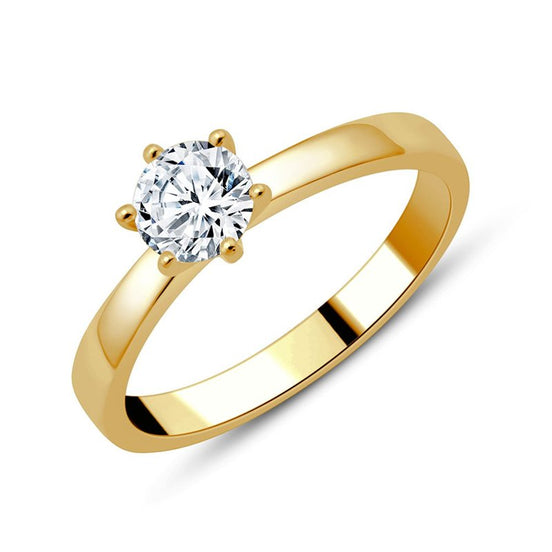 Solitaire Serti Clos Diamant 0,5ct