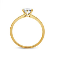 Solitaire Serti Clos Diamant 0,5ct