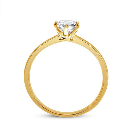 Solitaire Serti Clos Diamant 0,5ct