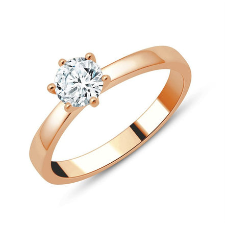 Solitaire Serti Clos Diamant 0,5ct