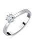 Solitaire Serti Clos Diamant 0,3ct I