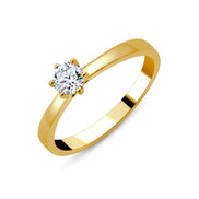 Solitaire Serti Clos Diamant 0,3ct I