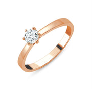 Solitaire Serti Clos Diamant 0,3ct I