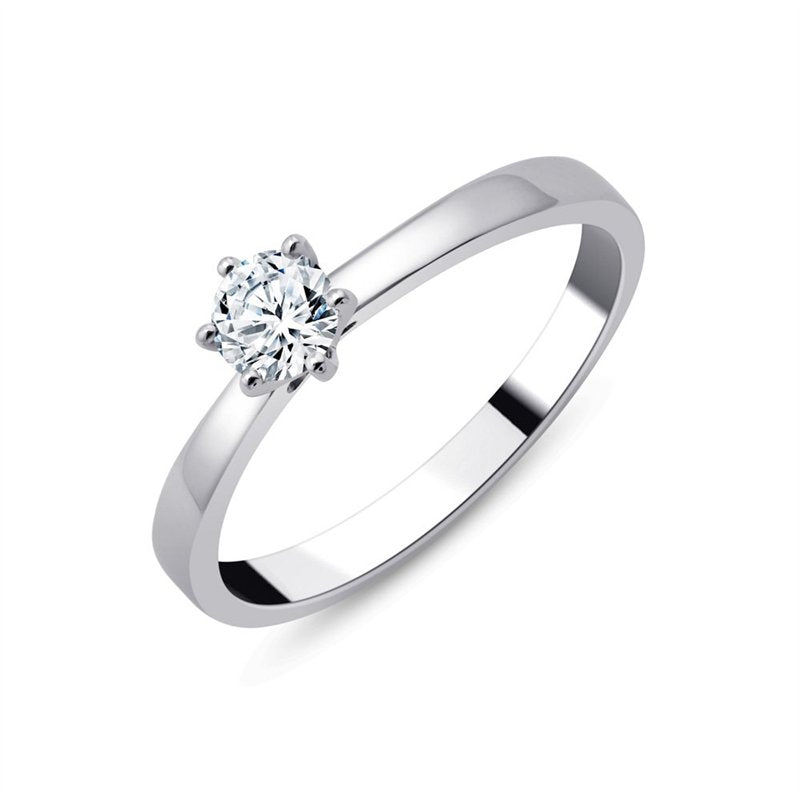 Solitaire Serti Clos Diamant 0,3ct I