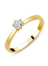 Solitaire Serti Clos Diamant 0,2ct II