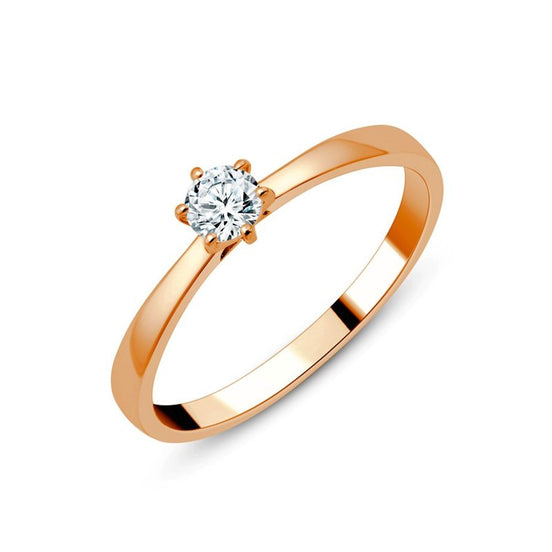 Solitaire Serti Clos Diamant 0,2ct II