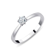 Solitaire Serti Clos Diamant 0,2ct II