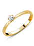 Solitaire Serti Clos Diamant 0,1ct II