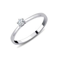 Solitaire Serti Clos Diamant 0,1ct II
