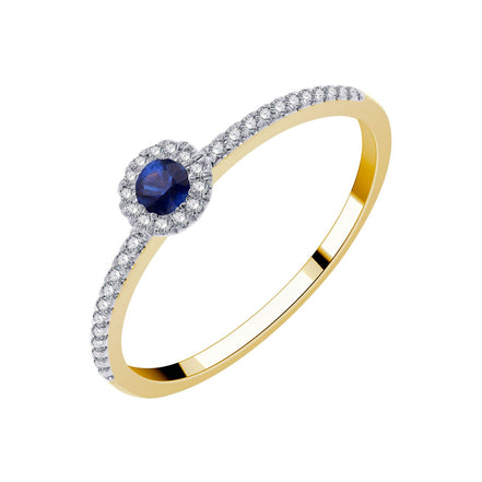 Saphir et diamants 0,11ct