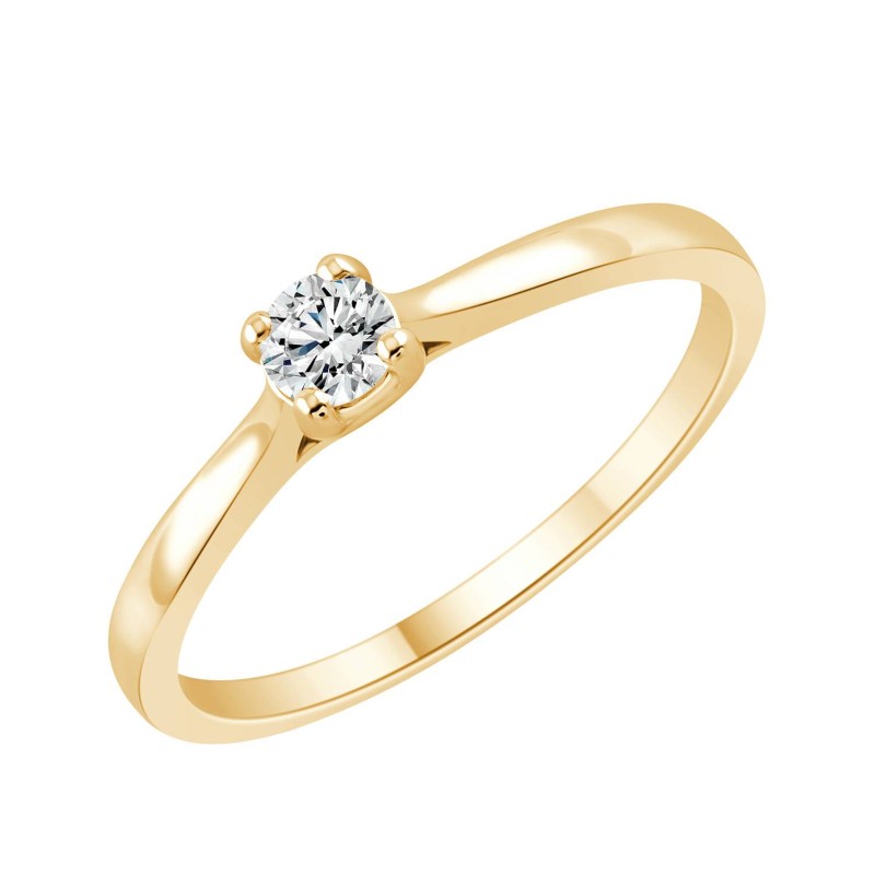 Evidence Solitaire Serti Clos Diamant 0,1ct I