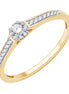 Solitaire Accompagné Diamant 0,2ct