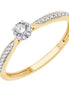 Solitaire Accompagné Diamant 0,23ct