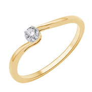 Solitaire Accompagné Diamant 0,07ct II