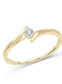Solitaire Serti Clos Diamant 0,015ct