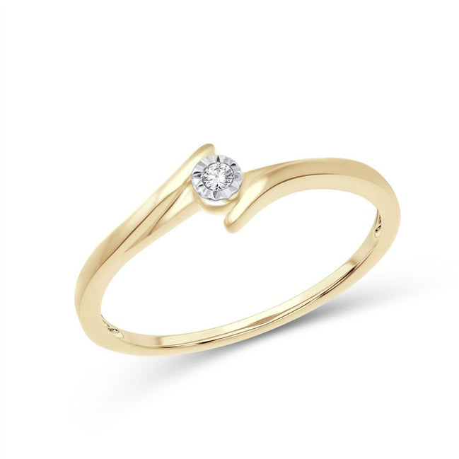 Solitaire Serti Clos Diamant 0,015ct