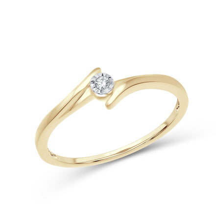 Solitaire Serti Clos Diamant 0,015ct