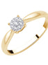 Solitaire Serti Clos Diamant 0,05ct I