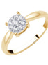 Solitaire Serti Clos Diamant 0,13ct