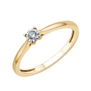 Solitaire Serti Clos Diamant 0,045ct