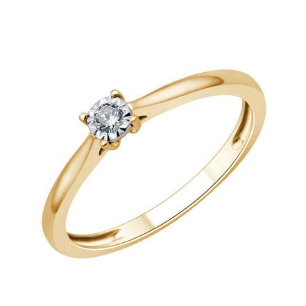 Solitaire Serti Clos Diamant 0,045ct