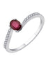 Rubis et diamants 0,06 ct II