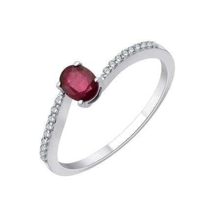 Rubis et diamants 0,06 ct II