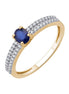 Saphir et diamants 0,13 ct I