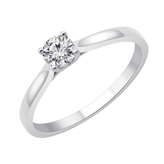 Solitaire Serti Clos Diamant 0,3ct II