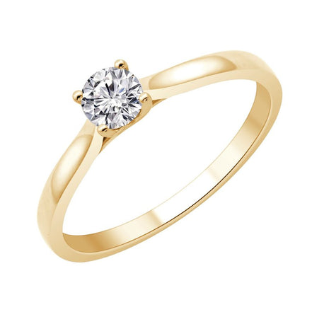 Solitaire Serti Clos Diamant 0,3ct II