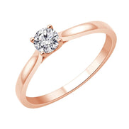 Solitaire Serti Clos Diamant 0,3ct II