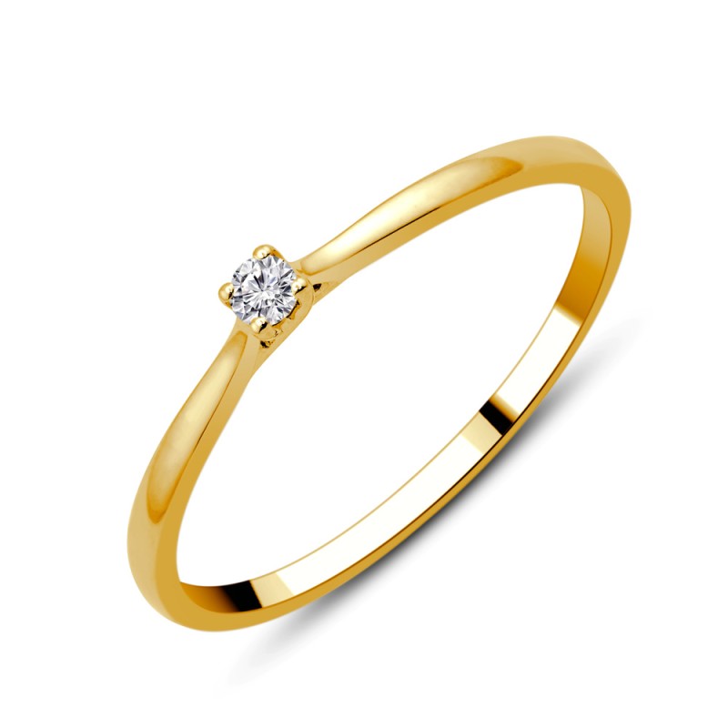 Bague Évidence Ronde Diamant 0,25 ct