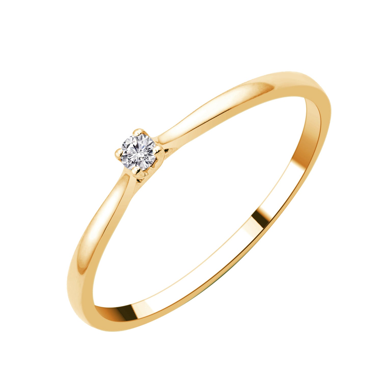 Bague Évidence Ronde Diamant 0,25 ct