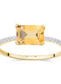 Lou Taille Émeraude Citrine & Diamants 1,10ct I