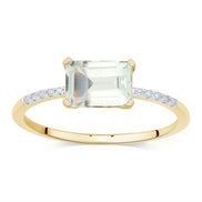 Lou Taille Émeraude Améthyste & Diamants 1,10ct I